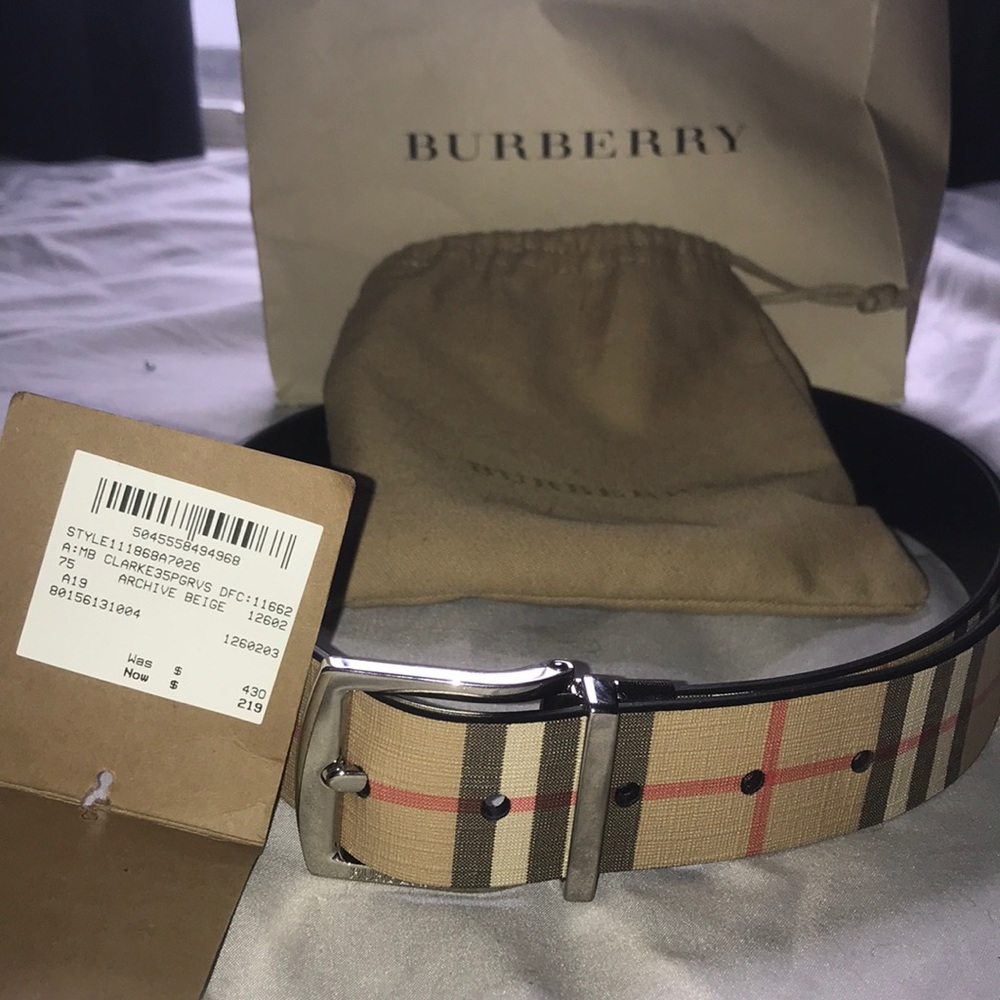 Men’s Burberry belt